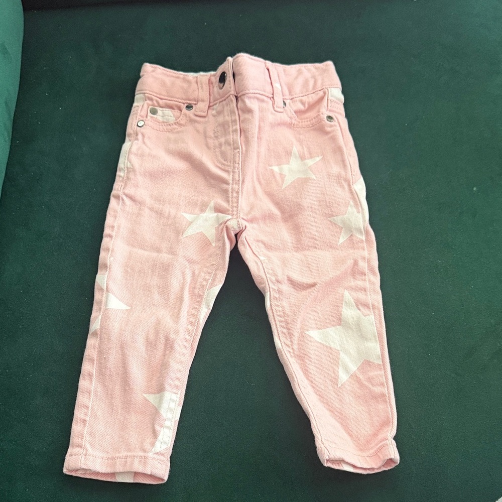 Girls Stella McCartney Pink Star Print Jeans